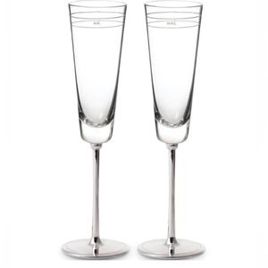 Kate Spade Darling Point champagne flutes